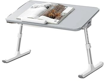 Tavolo Pieghevole Tavolo da letto pieghevole Scrivania Scaffale Scrivania Mobile da lavoro Stanza Ufficio Pieghevole Portatile Pc Gaming Altezza regolabile Supporto for laptop(30cm)