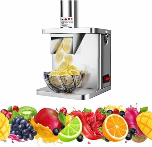 OJHGRDFV Commercial Machine, 250 W Fruit And Vegetable Cutter, Automatic Cutter With Grid And Cutting Blades, For Dining Rooms And Hotels.