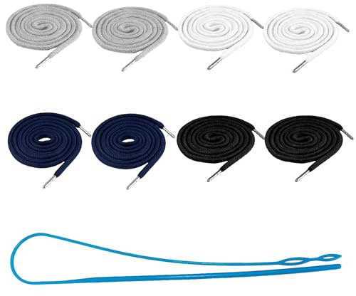 CeoxThao 8 Pièces Cordons de Serrage Universels, Cordon Capuche Sweat, Cordon de Remplacement en Polyester avec Extrémités en Métal, Cordons de Pantalon, Sweatshirts, Vêtements de Sport en 4 Couleurs