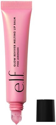 e.l.f. Glow Reviver Melting Lip Balm, Hydrating Tinted Lip Balm For A Glossy Finish & Soft, Supple Lips, Vegan & Cruelty-Free, Pink Lemonade | Hydrating Tinted Lip Balm For A Glossy Finish & Soft, Supple Lips, Vegan & Cruelty-Free