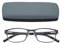 EYEGUARD Lesebrille für Herren, rechteckig, leicht, Metall (Grau, 1.50)