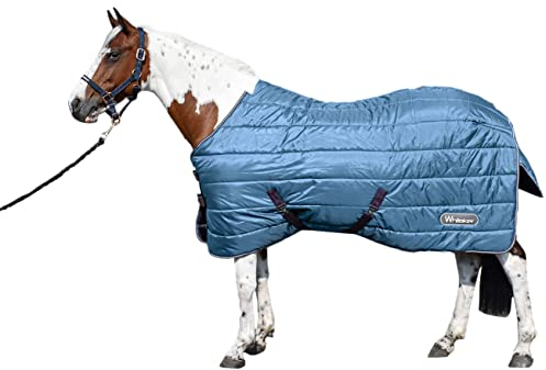 John Whitaker Stalldecke, Blau Whitaker Lupinenstalldecke, gesteppt, 200 g, 175 cm