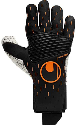 uhlsport Supergrip+ Reflex Speed Contact TW-Handschuhe schwarzweissorange, 9 Herren