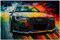 Printonia Leinwand-bild 120x80cm Audi RS Abstrakt Art Sportwagen Automobil Bilder Deko Dekoration Wandbild Kunstdruck A3 A4 A5 A6