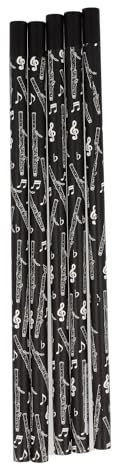 Musikboutique, schwarze Bleistifte mit magnetischem Kopf, verschiedene Instrumente, 5er-Packung (Fagott)