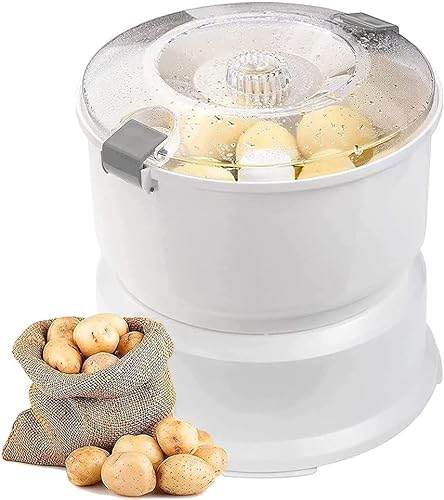 Máquina peladora de Patatas eléctrica, peladora de Patatas Segura Multifuncional para pelado Giratorio mecánico, máquina peladora de un botón