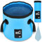Flintronic Outdoor Faltschüssel 12L/20L, Outdoor Falteimer, Faltbarer Fischeimer, Aus Langlebigem Planen Gewebe, Als Waschschüssel, Spülwanne, Spülschüssel