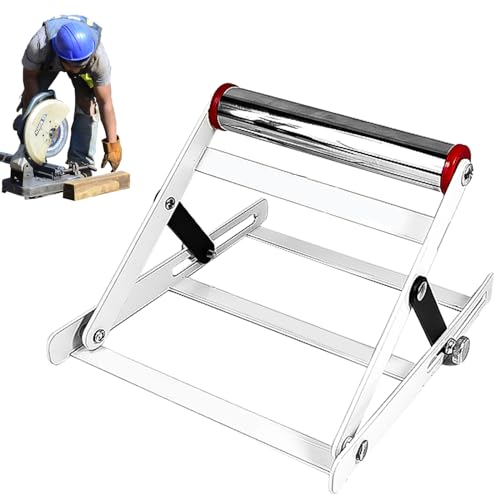 QUVBKZ Cadre de Support Réglable pour Machine de Découpe, 170 × 200 mm Support de Scie de Table, 55-135 mm Hauteur Réglable Machine de Découpe Accessoires, pour le Bois, le Plastique (1)