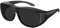 Bloomoak Super Dark Lens Polarized Fit Over Wraparound XL Big Sunglasses CAT 4 Dark Photophobia Sunglasses | Extra Large 150mm