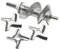 1 jeu d'appareils de cuisine, 1 pièce de hachoir à viande de 115mm, vis SS-989843 et 3 lames for Moulinex HV2 ME20 HV3 HV4 DR7 ME4 ME51 HV8
