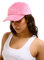 Juicy Couture Veronica Baseball cap-Verstellbare Kappe aus Velour mit Glamour Applikationen Cappellino, Rosa Acceso, Taglia Unica Donna