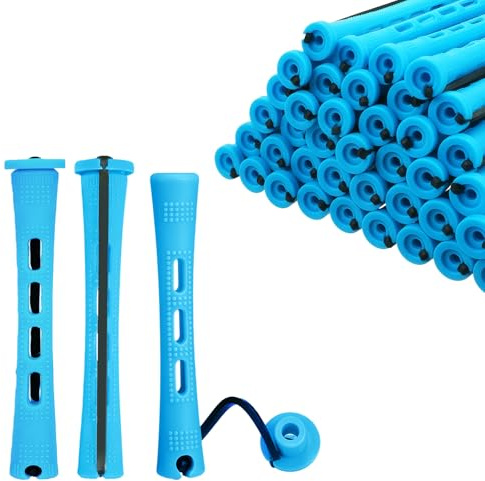 flintronic Perm Rods, 60pcs Cold Wave Hair Perm Rods Hair Rollers, 0.9cm/0.35 inch Hair Rollers for Natural Hair Short Long Hair Styling Tool