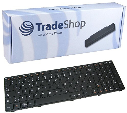 Trade-Shop Premium Laptop-Tastatur/Notebook Keyboard Ersatz Austausch Deutsch QWERTZ für IBM Lenovo IdeaPad G580 G580A G585 G585A Z580 Z580A Z585 Z585A V580 V580A V585 (Deutsches Tastaturlayout)