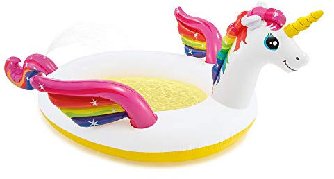 Mystic Unicorn Inflatable Spray Kids Pool Outdoor Garden Hose Attachment Spout