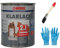 Kunstharzlack 2 in 1 für innen und außen inkl. Pinsel von E-Com24 (Klarlack seidenmatt 375 ml)
