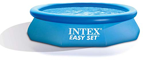 Intex Aufblasbarer Pool, Filter, Pumpe und Abdeckung, 3 m x 76 cm, einfach aufzustellen, über dem Boden