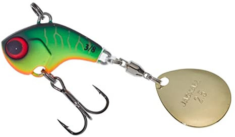 Illex Kunstköder Deracoup Tailspinner - Angelköder für Barsch, Forelle, Rapfen - Barschköder … (Mat Tiger, 14 g 1/2 OZ)