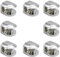 Mila-Amaz 8 Pezzi Morsetto di Vetro Lega di Zinco Supporto Regolabile per Vetro 6-8MM