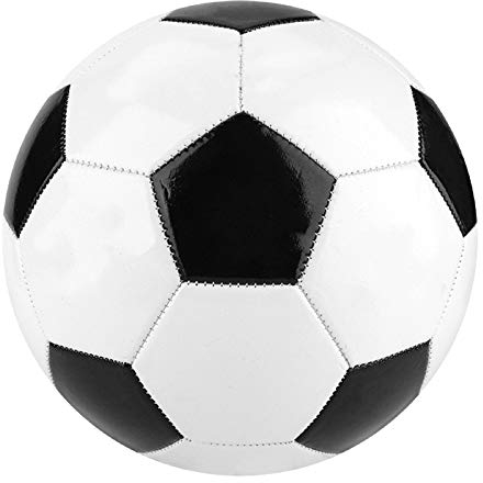 OhhGo Fußball Schwarz Weiß Klassische Bälle Kinder Spaß Spielen Spiel Spiel Fußball Größe 5 für Indoor Outdoor Übung Team Training 21.5 * 21.5 * 21.5 cm