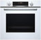 Bosch Série 6 HBA5360W0 Four Multifonction 60 cm, 3400 W, 7 Fonctions, Serrure de sécurité, Verre Blanc [Classe d'efficacité énergétique A], Limp, assistée, manettes cachables, cliprail
