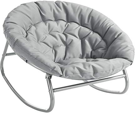 Urban Lifestyle Rocking Saucer Chair, Grey