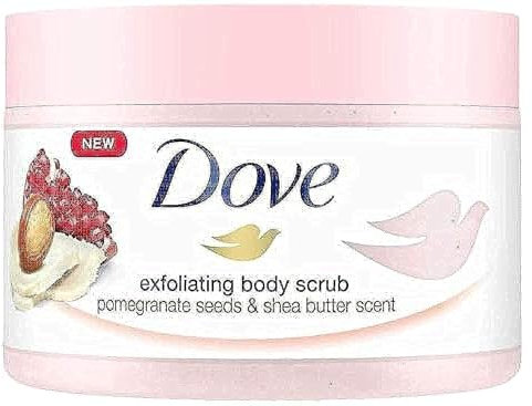 Dove Exfoliating Body Scrub Pomegranate Seeds and Shea Butter Scent 225ml
