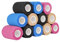12 Rollen Selbstklebender Verband Fixierbinde Selbsthaftend 7.5 cm x 4.5 m Sortierte Farben (Blau, Beige, Schwarz, Pink)