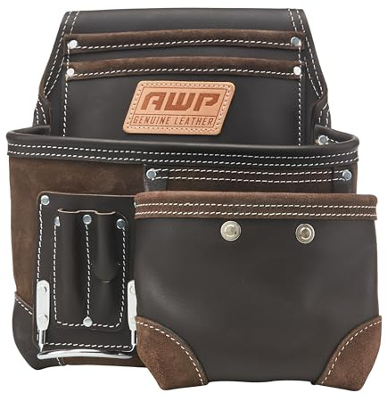 AWP TrapJaw Oil-Tan Leather Tool Pouch 1L-995-1, Brown