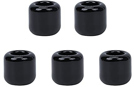 AHANDMAKER 5-TLG. Keramik-Kerzenhalter-Set, Schwarze Ritualzauberkerzenhalter, Ideal Zum Gießen von Glockenspielen, Rituale, Zaubersprüche, Mahnwache, Hexerei, Wicca-Zubehör Und Mehr