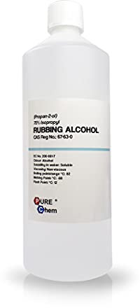 Rubbing Alcohol 70% IPA Isopropanol Alcohol - Pure Chem (White) 1L