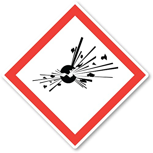 Explosionsgefährlich, Gefahrensymbol: UN/GHS-Gefahrenpiktogramm - Aufkleber: 20 cm, 1 Stück