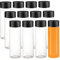 ZMCYN 12Pack 12OZ (350ml) Empty Plastic Juice Bottles with Lids, Reusable Sensory Bottles, Clear Drink Bottles for Juice, Smoothie, Beverage