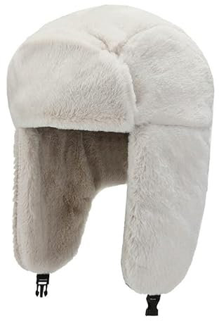HGGES Russian Hat Men's Warm Russian Ushanka Hat with Ear Flap Men Women Bomber Hat Snow Caps Winter Trapper Cap