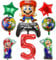 9 Stück Mario Luftballons Geburtstag 5 Jahre Mario Geburtstagsdeko 5 Mario Geburtstag Deko 5 Jahre Mario Folienballons Kindergeburtstag Deko