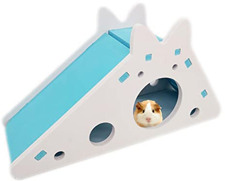 Jouets pour hamsters | Maison pour hamster avec toboggan | Hamster maison jouets petit Animal cachette toboggan bricolage gerbille maison échelle Cage Habitat décor accessoires pour nain syrien Homraa