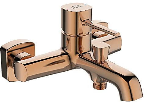 KOLMAN Badewannenarmatur Wasserhahn Rosegold POLA Badarmatur Wannenbatterie
