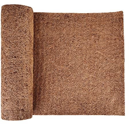 Molbory Kokosmatte: 40 x 200 cm Kokos-Filzmatte Frostschutz und Kälteschutz, Winterschutz für Pflanzen und Topfpflanzen, Kokosmatte Winterschutz, zum Überwintern kälteempfindlicher Pflanzen