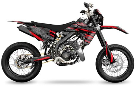 Arider Dekor (Aufkleber) für Rieju MRT 50/125 (2009-2021) | Skull Edition (Rot)