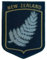 Aufnäher Neuseeland Silber Farn (7,6 cm) gewebte Stickerei zum Aufbügeln / Aufnähen Abzeichen Souvenir Flagge Wappen Emblem DIY Geschenk Patches
