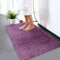 B&B Memory Foam Bath Mat - Bath Mats Sets 2 Piece Washable Quick Drying Anti Slip Shower Mat - Modern Anti Mould Waterproof Bathroom Mat 50 x 80 cm+50 x 40 m, Purple