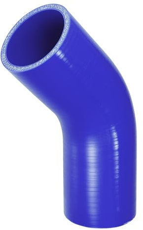 QUARKZMAN 1 Pz Tubo in Silicone Blu per Auto Lunghezza 102mm / 4.02 Diametro Interno 60mm / 2.36 Angolo 45 Gradi Universale