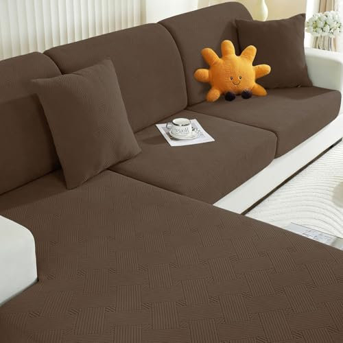 Ystyle Sofa Sitzkissenbezug Stretch, Sofa Sitzbezug, Elastischer Kissenbezüge, Sofa Sitzkissen Sofa Überzug Couch Überzug Schonbezug Sofabezug Sofaschoner (Braun, Großer 1 Sitzer)