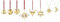 Georg Jensen [W] Cc 2024 Gift Set 8 Pcs 18 Kt Gold Plated