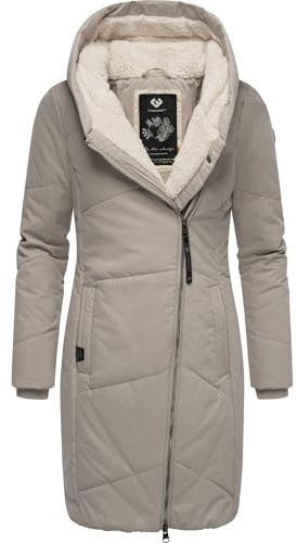 Ragwear Damen Wintermantel warmer Steppmantel lang mit Kapuze Gordon Long Intl XS-6XL