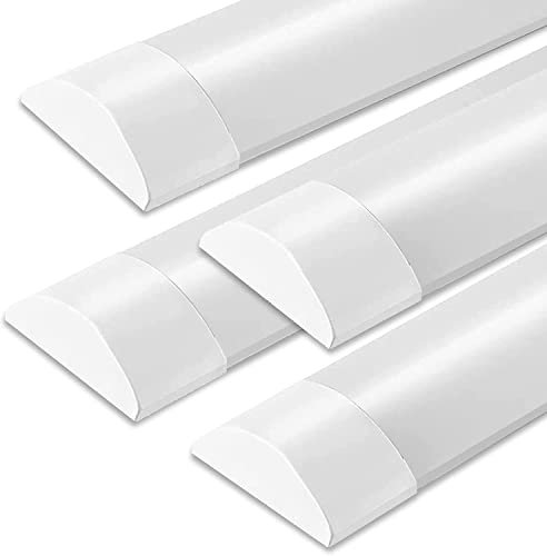 ZONE LED Set - Lichtleiste, 120cm, 30W, 4650 Lumen, Tageslicht 4000K, IP20, 155 lm/W, Röhrenlampe, Langfeldleuchte, Kellerleuchte, Kein Flackern, Innenmontage (4-er Pack)