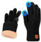 Risipu Winterhandschuhe für Frauen Damen Thermische Touchscreen Handschuhe mit Fleece Futter Weiche Warme Strickhandschuhe für Laufen Ski (Schwarz, M)