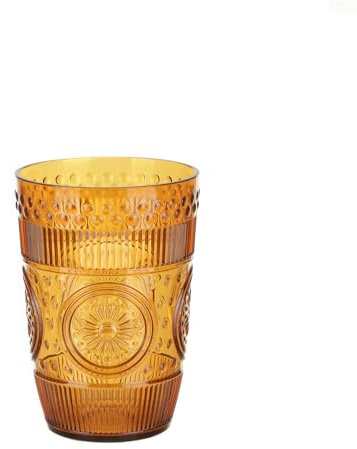 Arca Verre à eau orange décoré en plastique 430 ml Imperial