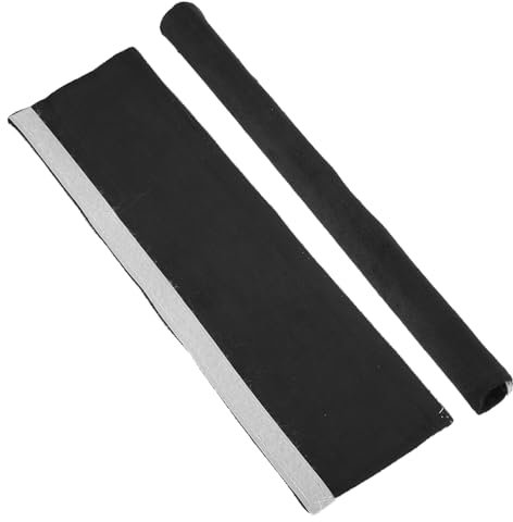 sourcing map 2Pcs Refrigerator Door Handle Covers, Velvet Kitchen Appliance Decor Handles Protectors for Fridge, Dishwasher, Oven, Keep Clean from Food Dirt, Oil Dirt (Black)