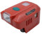 Sarini Spannungswandler für Einhell 18V Akku Wechselrichter DC 18V auf AC 220V Akku Adapter mit 2 USB Port und Arbeitslicht
