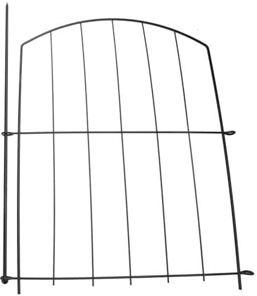 HDKEAN Clôture de jardin noire - Panneaux décoratifs antirouille - Bordure pour pelouse, parterres de fleurs - Jardin extérieur